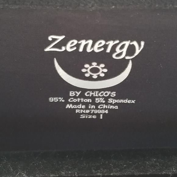 Chicos zeenergy black rhinestone top medium - Picture 3 of 6